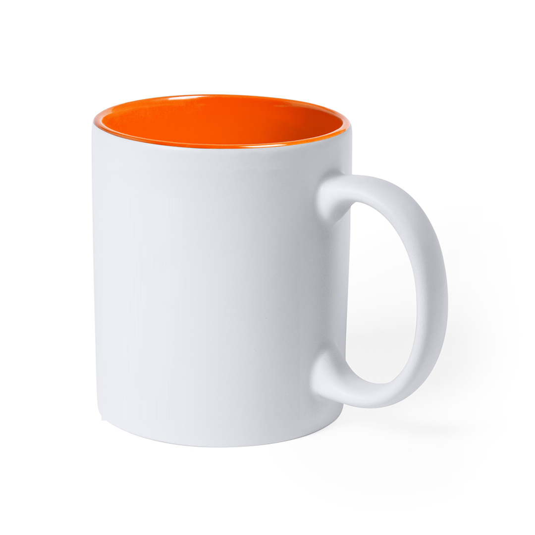 Tasse Wei&#223;  - Orange