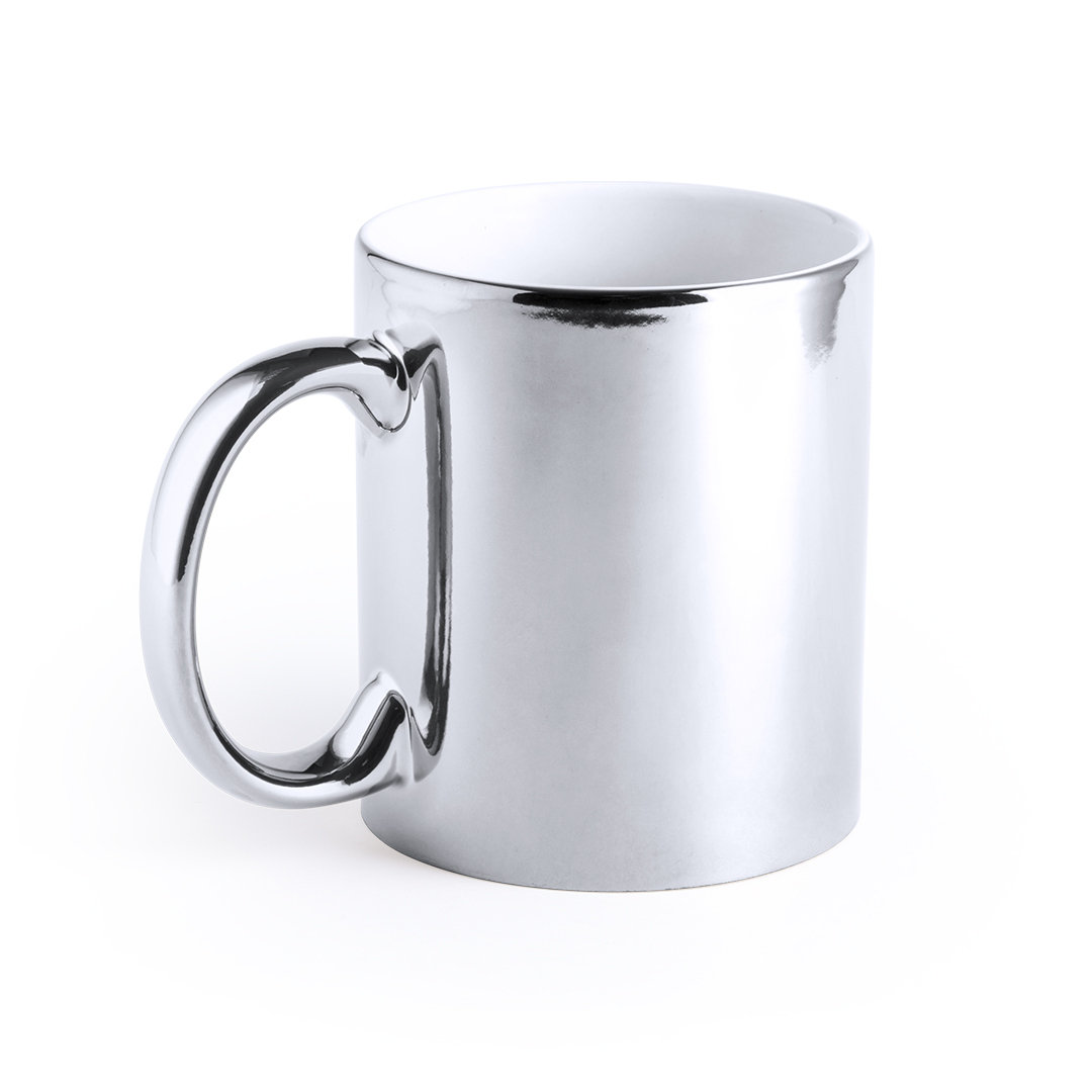 Tasse Silber - Weiß