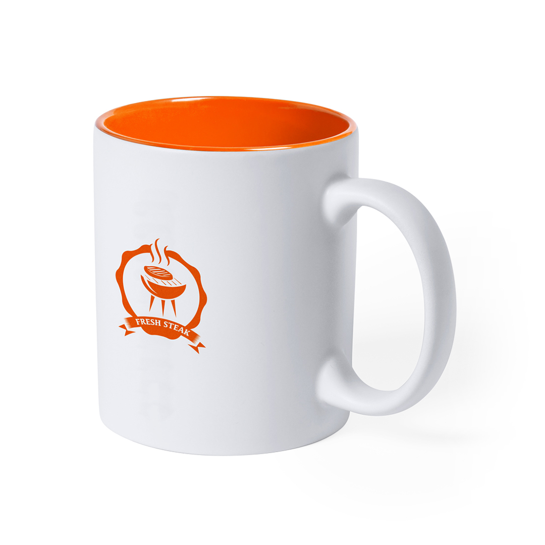 Tasse Wei&#223;  - Orange